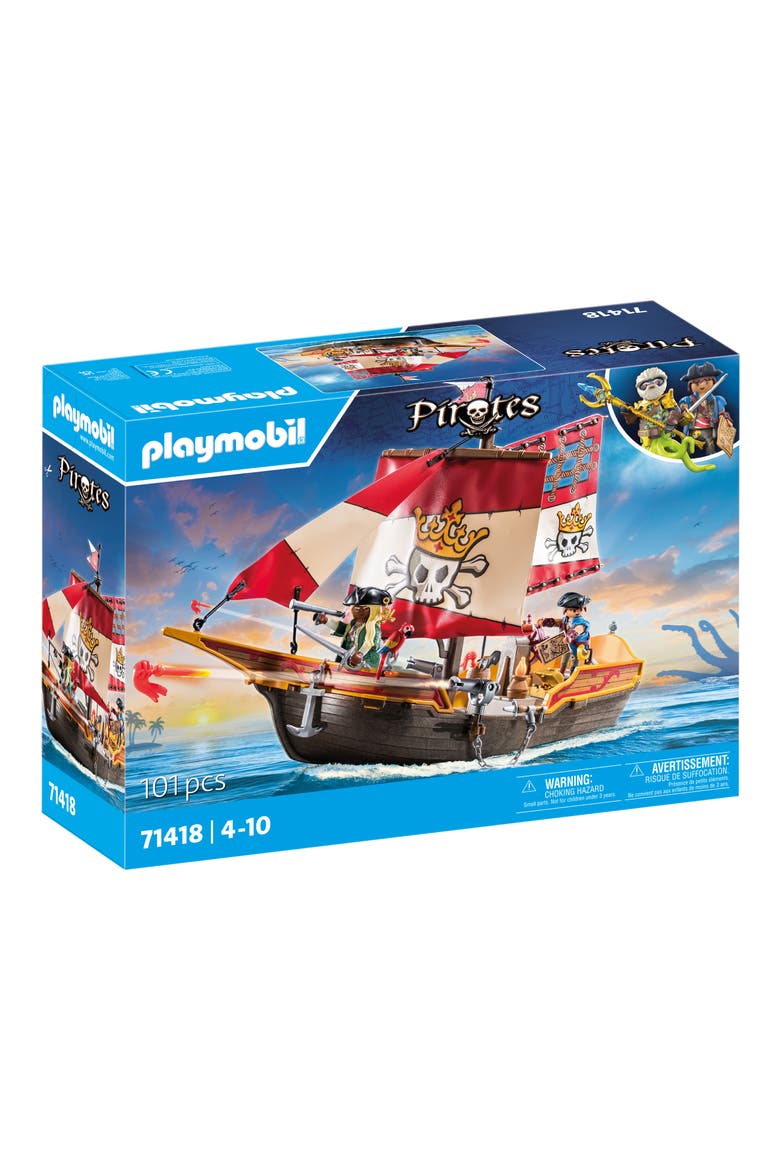 Pirate Ship Playset, Main, color, MULTI