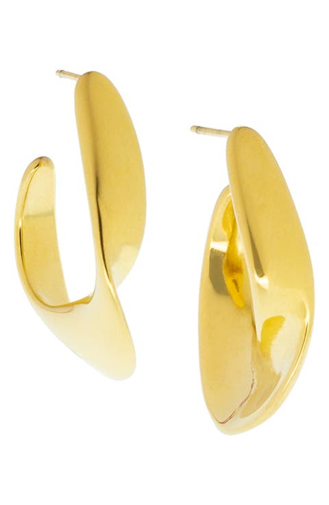 Collette Wavy Hoop Earrings