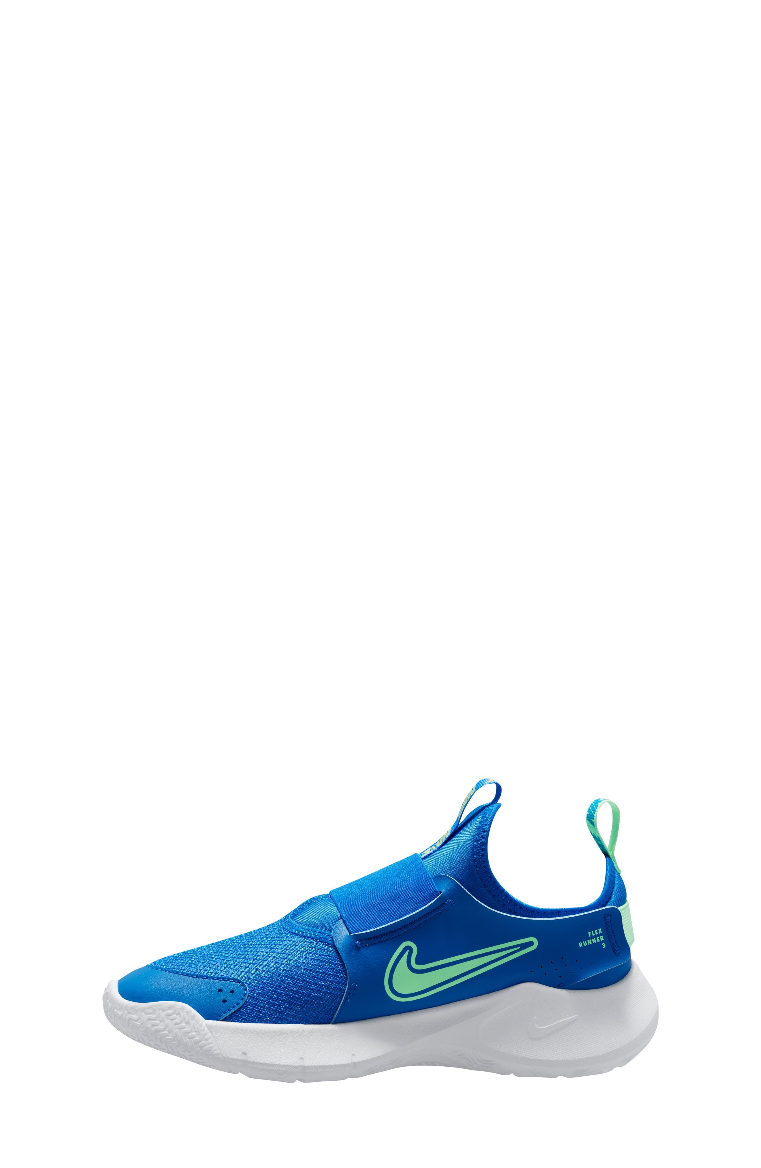 Nike Flex Runner 3 Slip-On Shoe, Alternate, color, Photo Blue/ Vapor Green