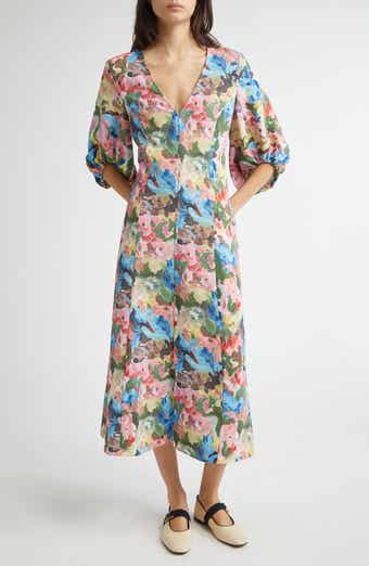 Stine Goya Floral Midi Dress
