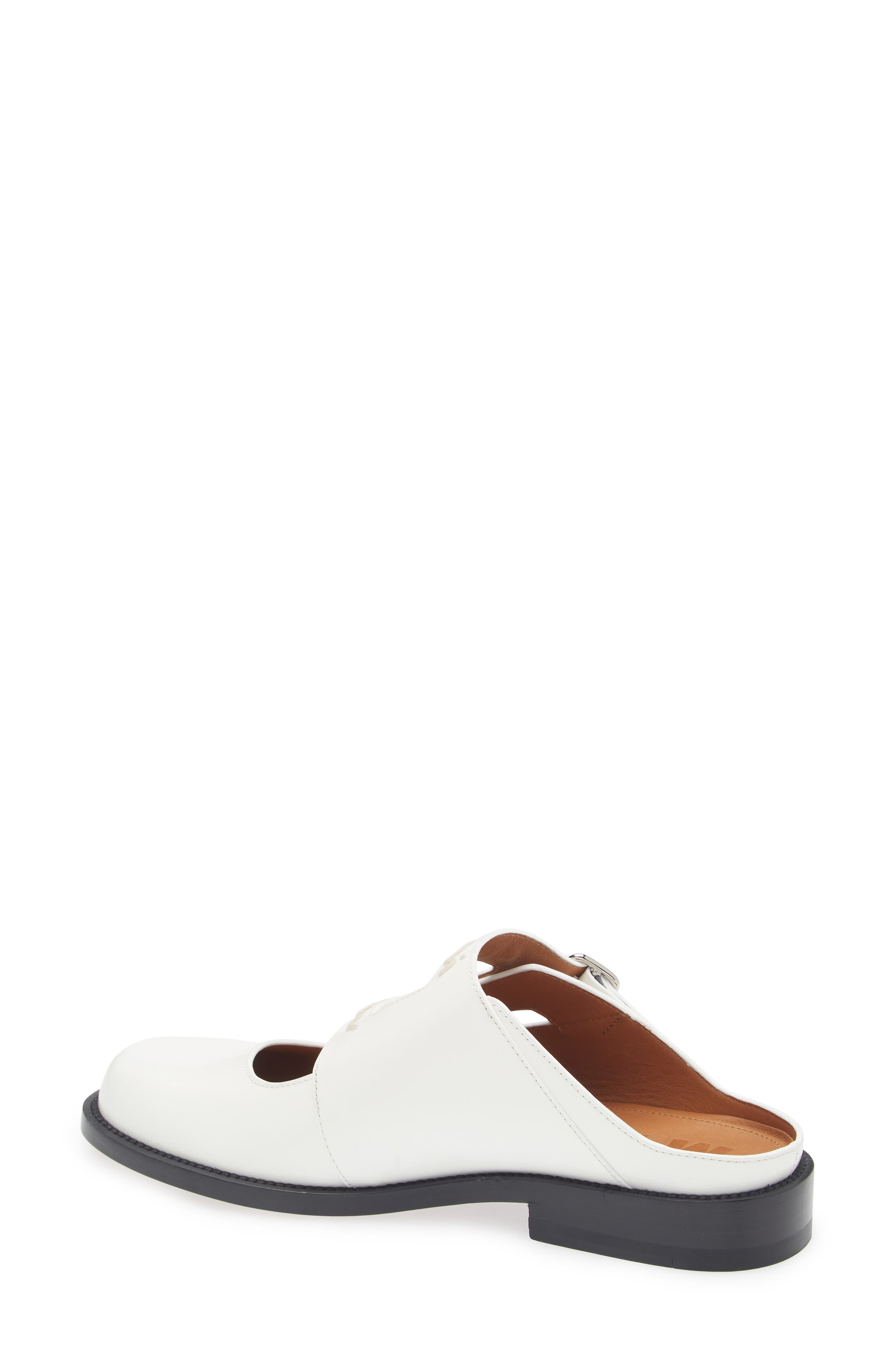 Marni Logo Embroidered Sabot Mule, Alternate, color, 