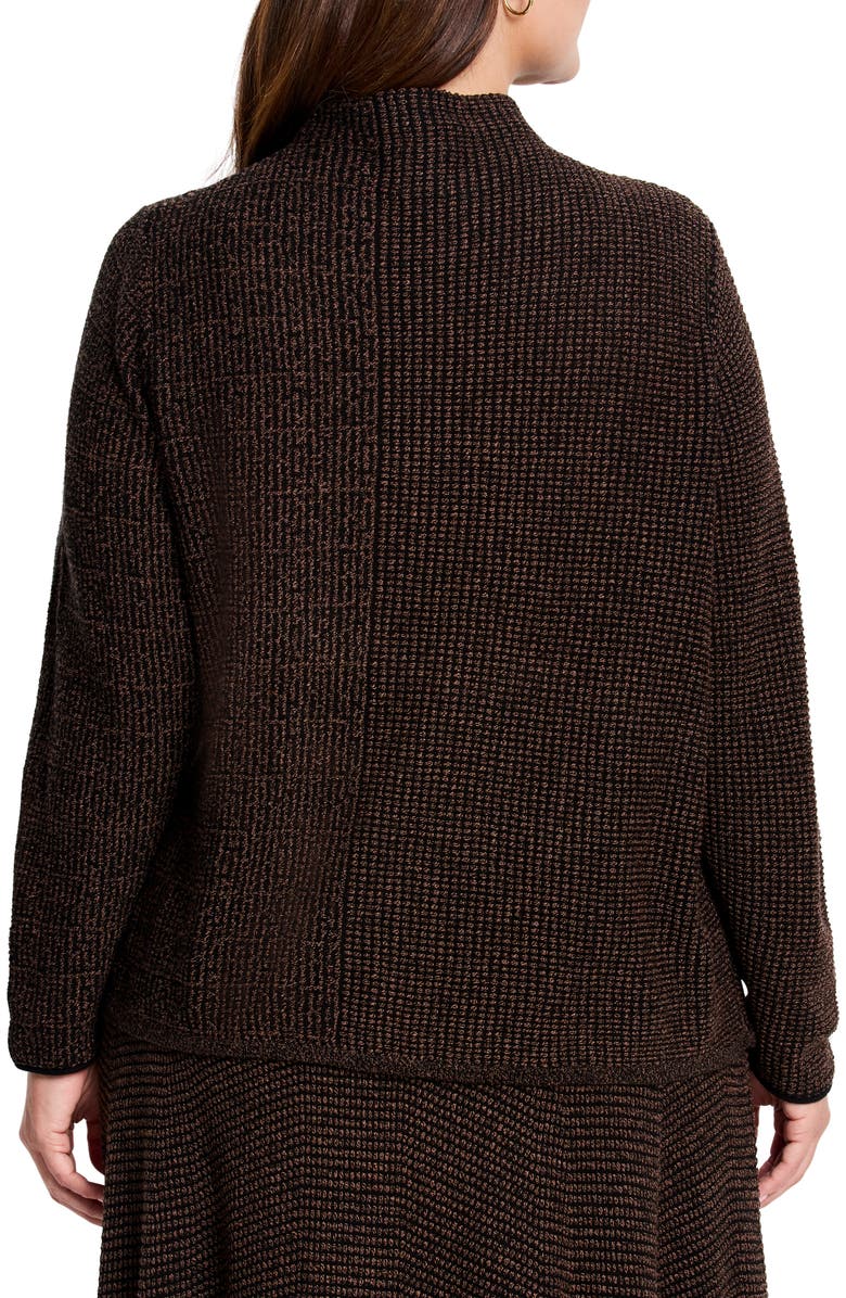 NIC+ZOE Pixel Funnel Neck Cotton Blend Sweater, Alternate, color, 