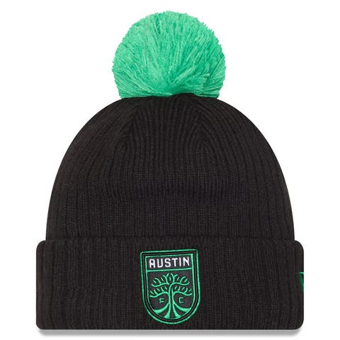 Men's New Era  Black Austin FC 2025 Jersey Hook Cuffed Knit Hat with Pom