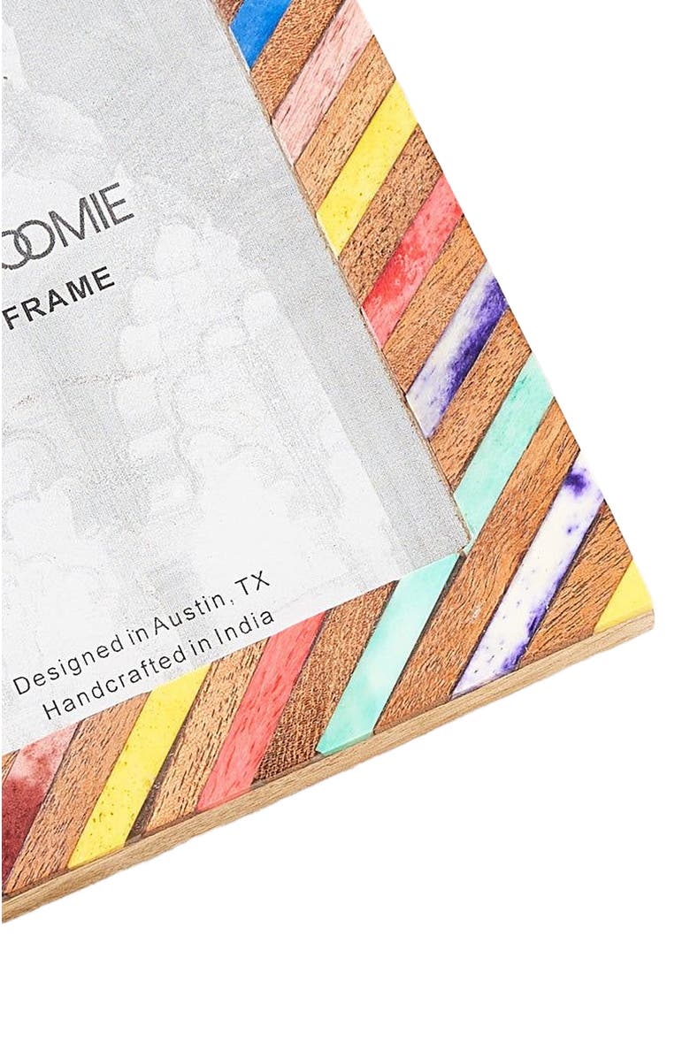 Matr Boomie Banka Mundi 4x6 Multicolor Double Picture Frame - Bone, Wood, Alternate, color, Multicolor