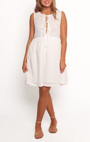 Petal & Pup Nyssa Embroidered Sleeveless Cotton Sundress