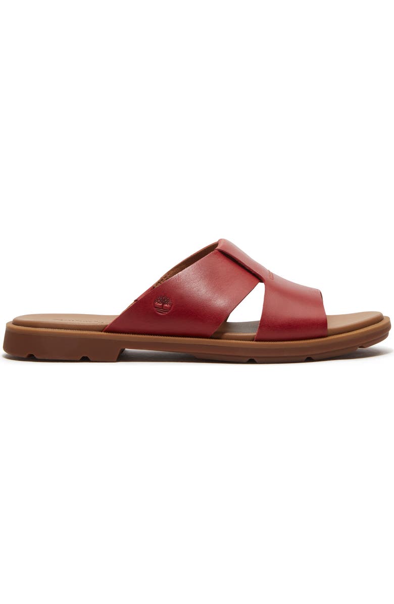 Timberland Calista Bay Slide Sandal, Main, color, Md Red Fgrain