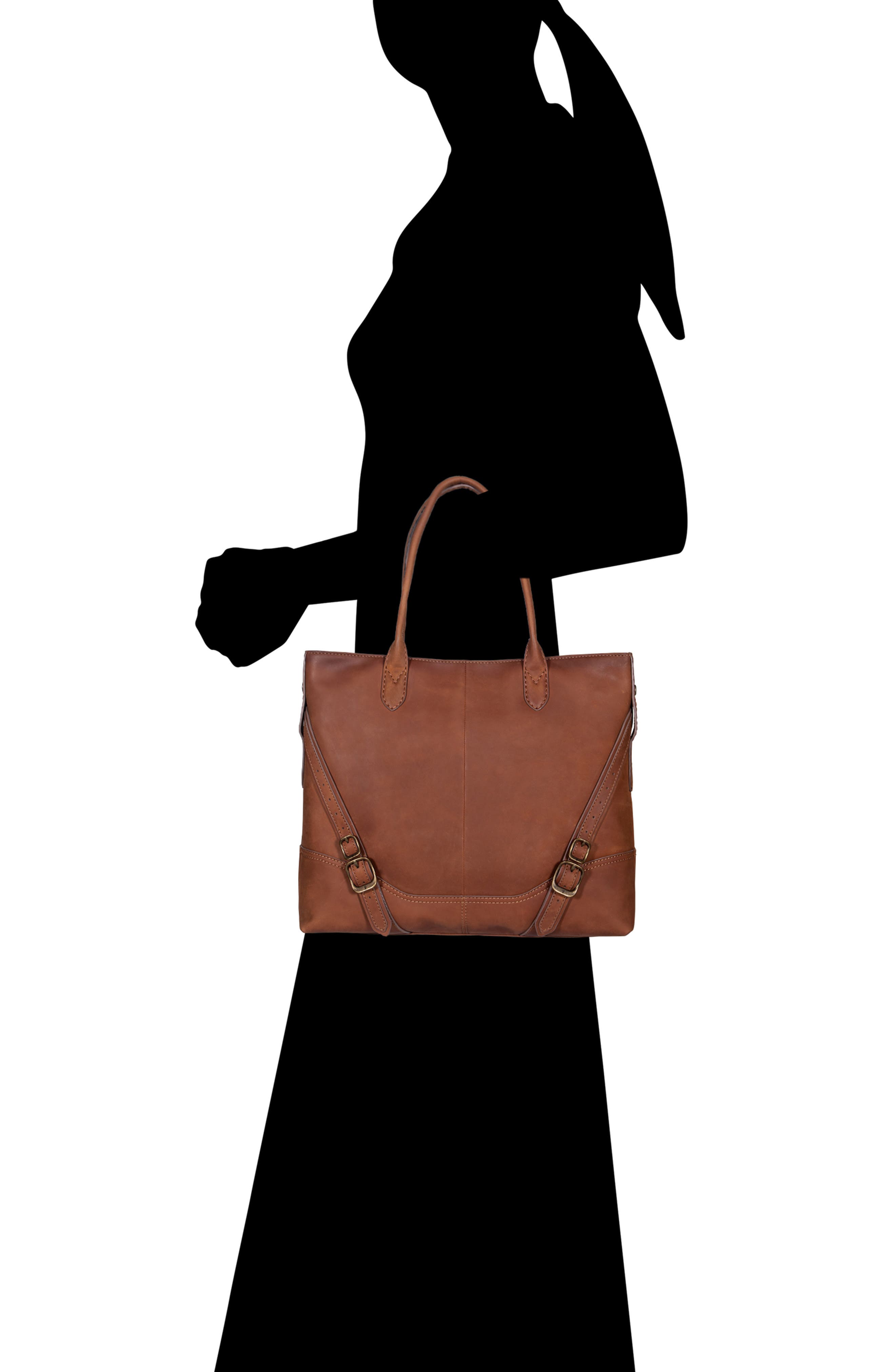 Frye Veronica Tote Bag, Alternate, color, Cognac