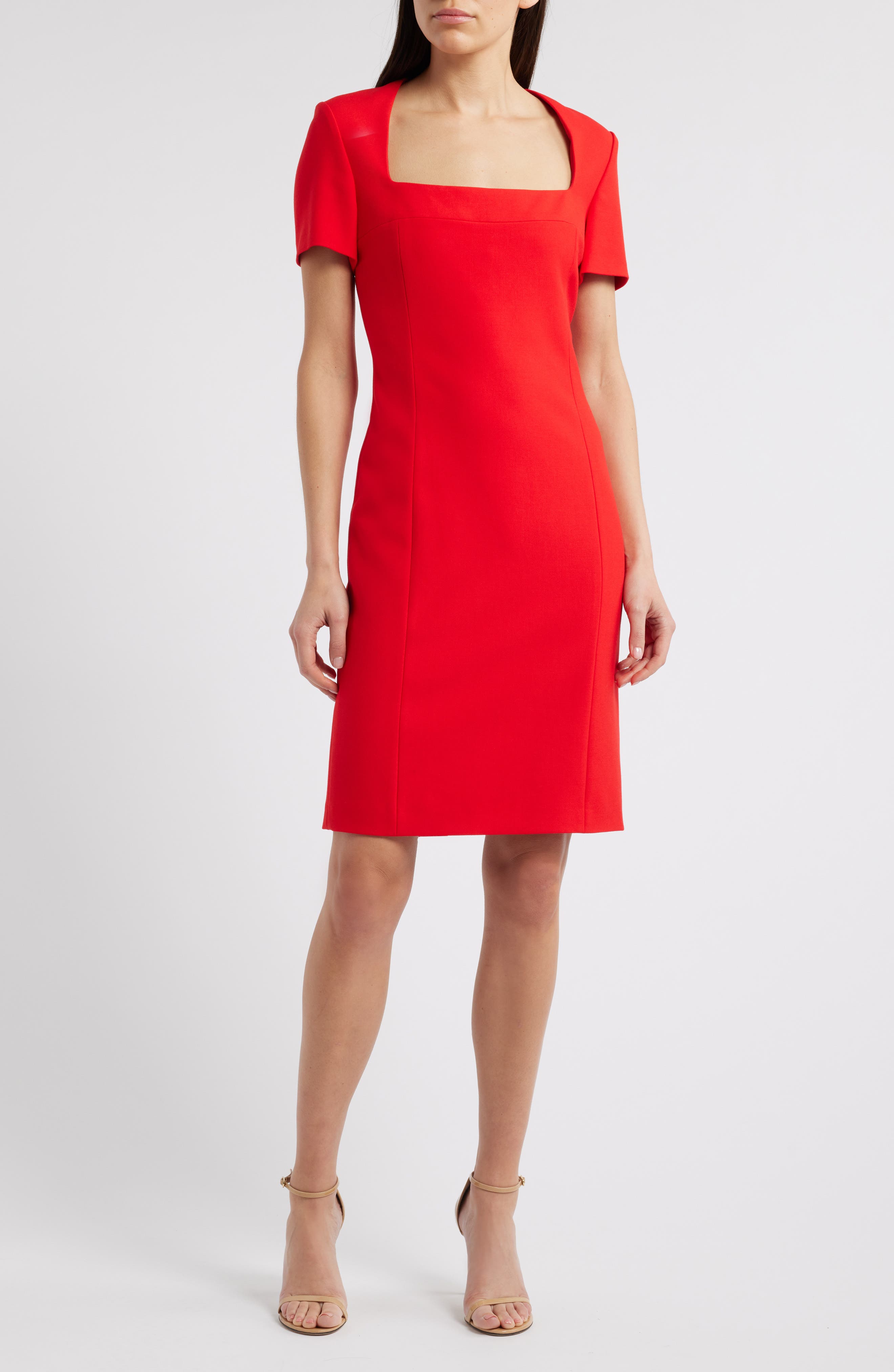 BOSS Domingana Sheath Midi Dress