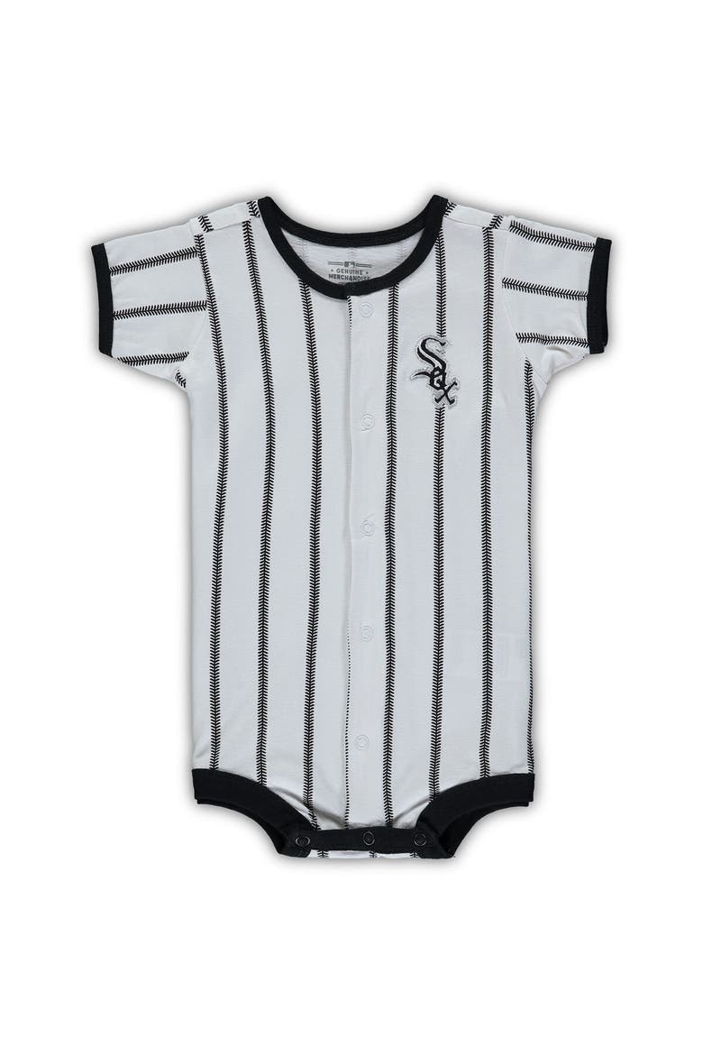 Infant White Chicago White Sox Pinstripe Power Hitter Coverall, Main, color, White