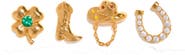 Girls Crew Western Charm Set of 4 Stud Earrings