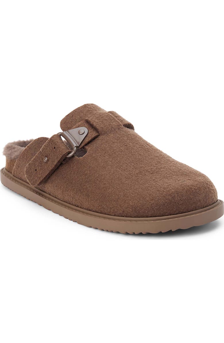 Matisse Portland Faux Fur Clog, Main, color, Coffee Textile