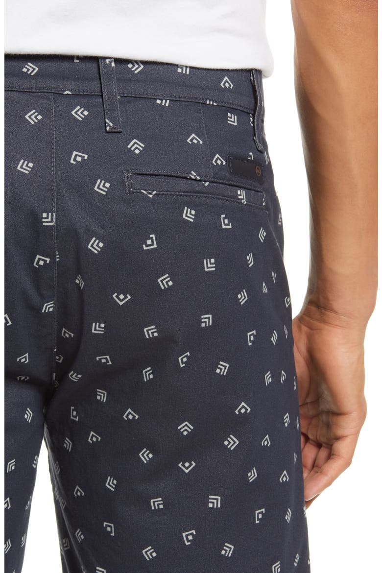 Griffin Geo Print Flat Front Shorts, Alternate, color, VAQUERO TWILIGHT CANAL