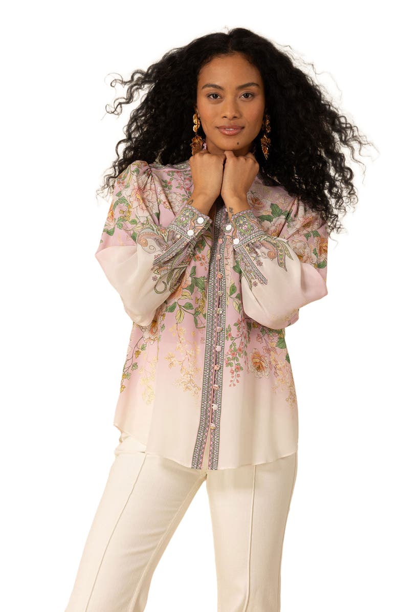 Hale Bob Hanna Silk Top, Alternate, color, 