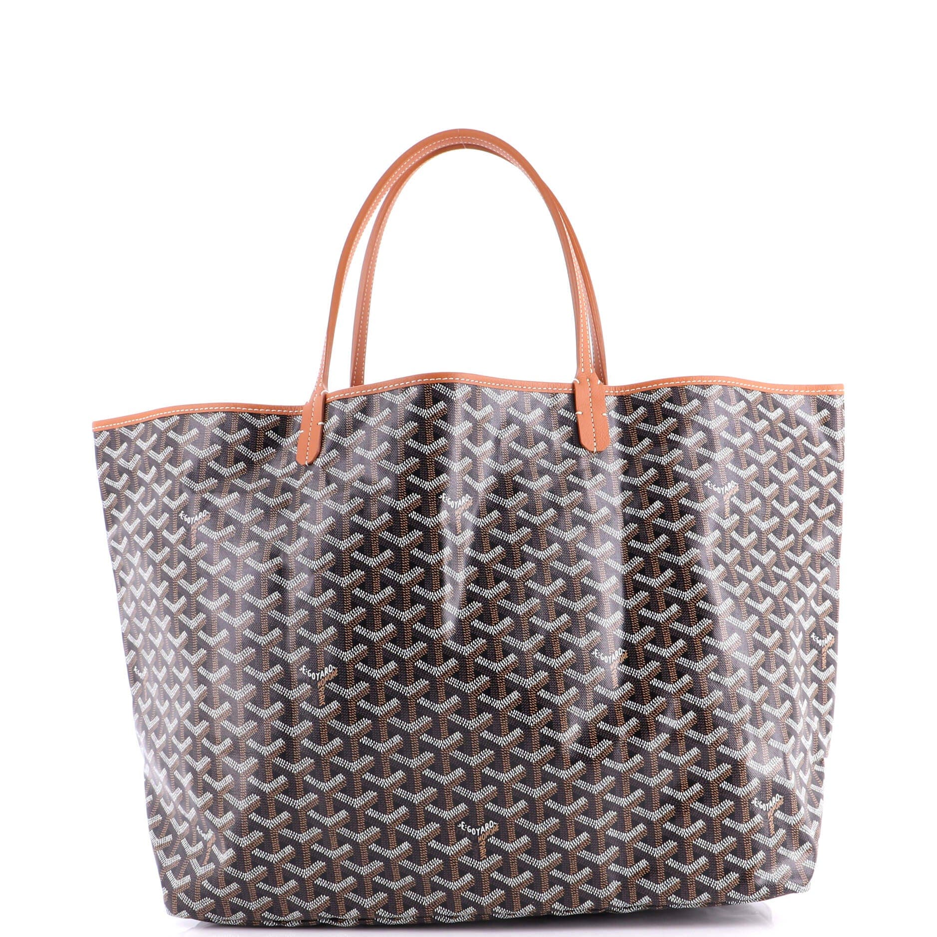 Pre-Owned Goyard Saint Louis Tote Coated Canvas GM, Alternate, color, Brown