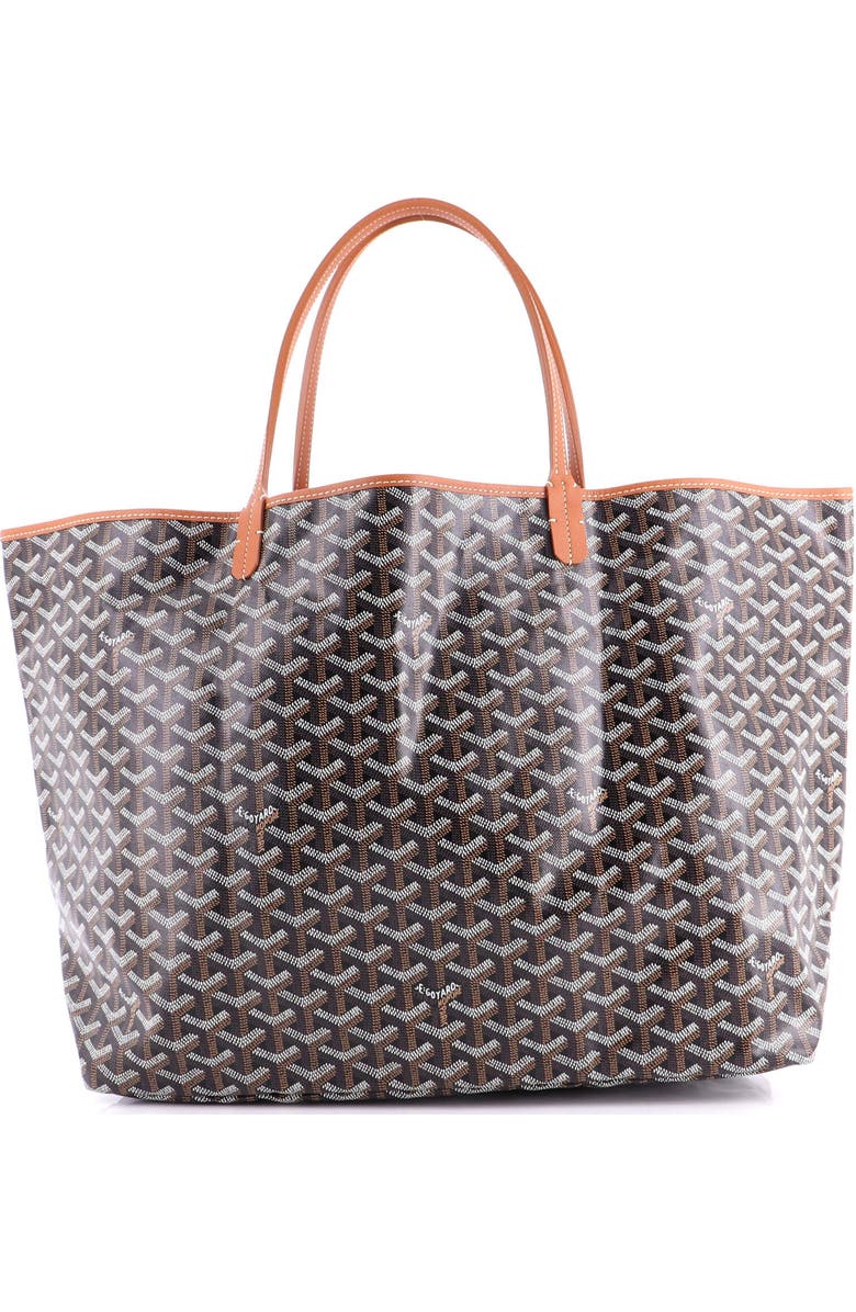 Pre-Owned Goyard Saint Louis Tote Coated Canvas GM, Alternate, color, Brown