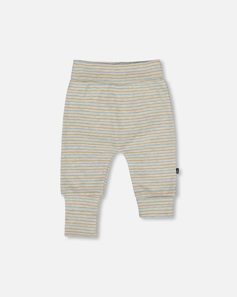 Organic Cotton Evolutive Pants Striped Heather (Baby)