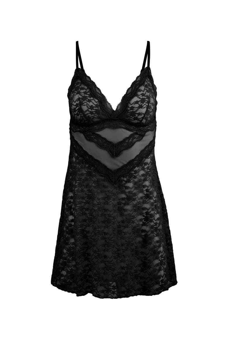 Mary Slip Lingerie, Alternate, color, Black