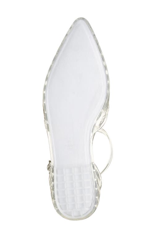 Jeffrey Campbell Squeaky Jelly Flat In Clear