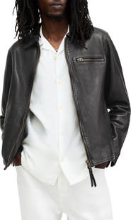 AllSaints Miller Lambskin Leather Biker Jacket