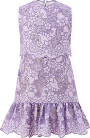Marlo Kids Emmelina Embroidered Mini Dress