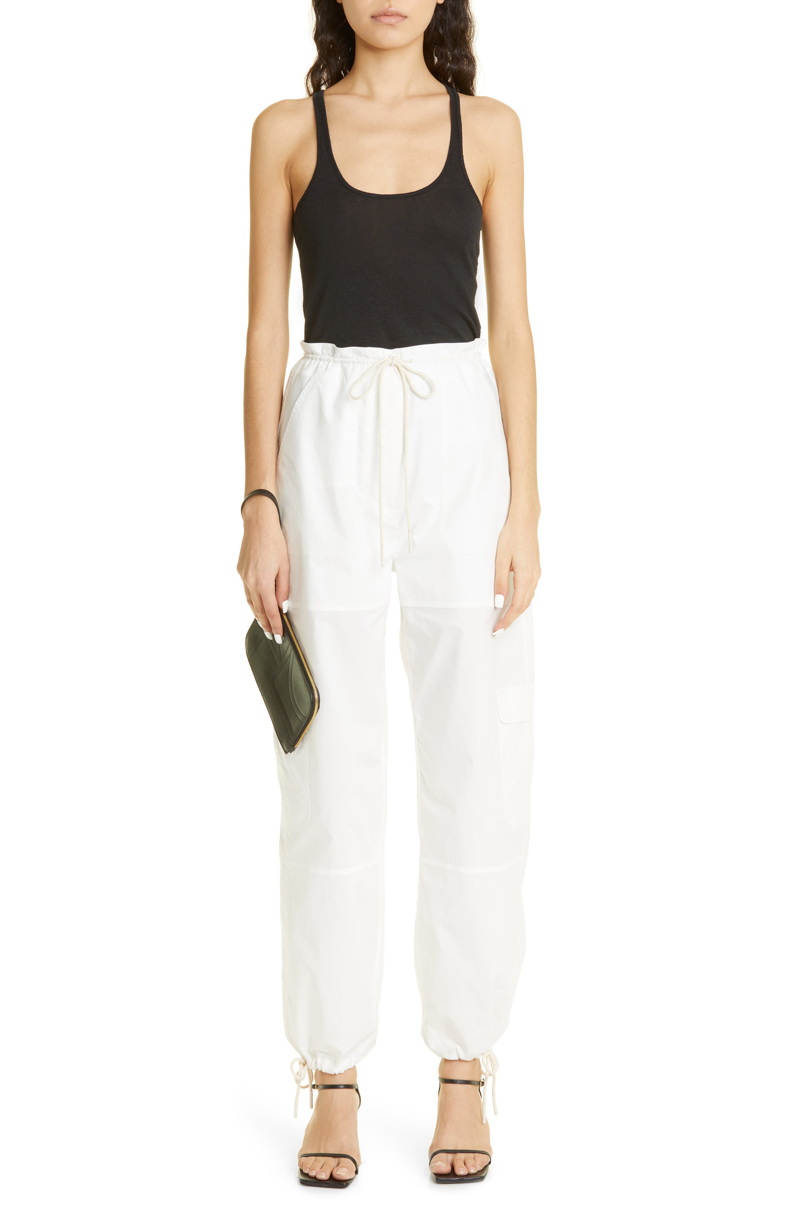 TOTEME Monogram Leather Wristlet, Alternate, color, 