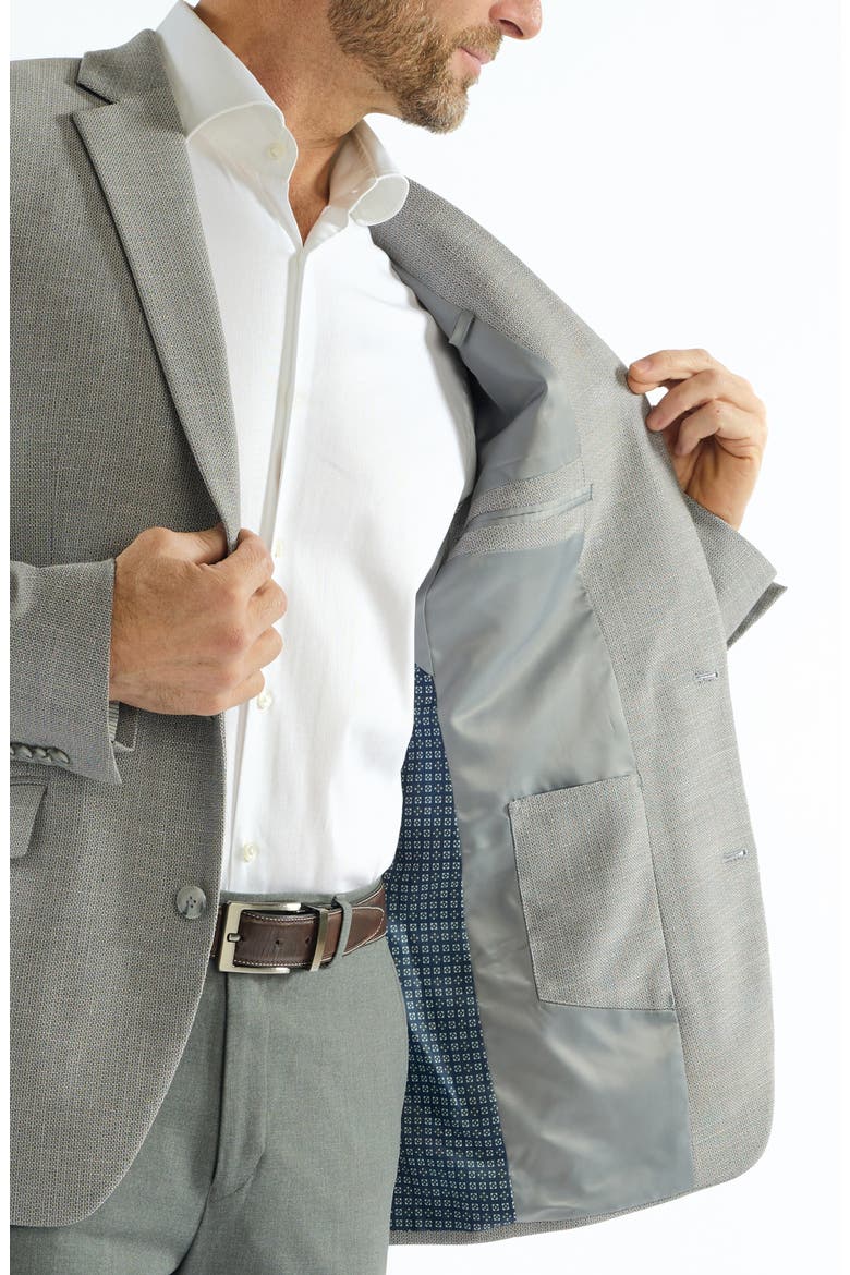Mayfair Lino Weave Sport Coat, Alternate, color, GREY