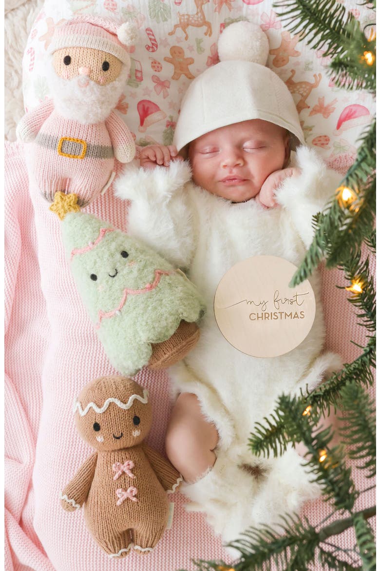 Candy Swirl Baby Gingerbread Stuffed Animal, Alternate, color, BROWN