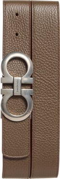 FERRAGAMO Reversible Double Gancio Belt