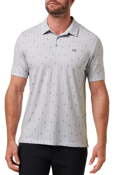 Featherweight Deco Print Polo
