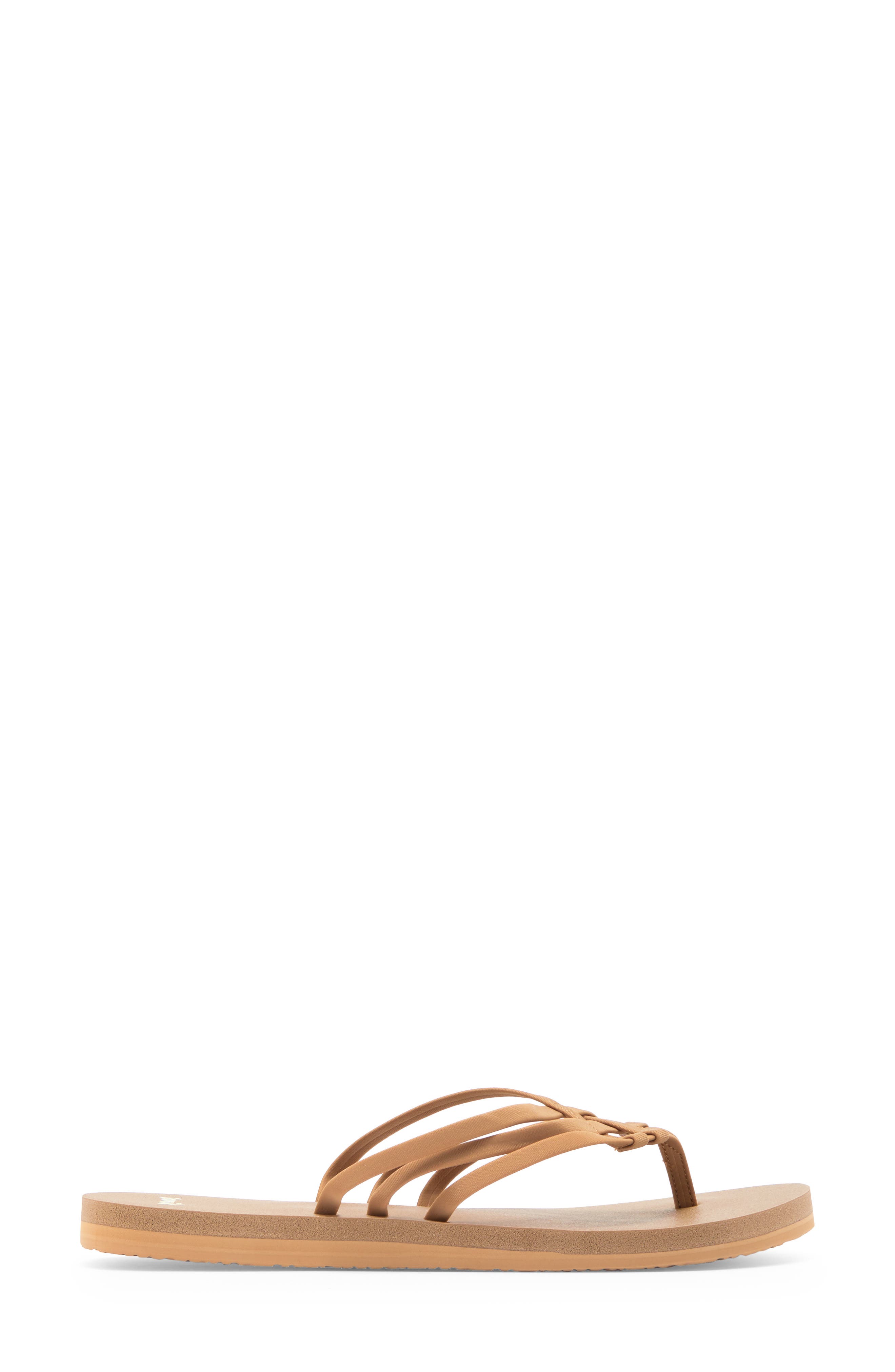 Yoga Sandy II Flip Flop, Alternate, color, BROWN