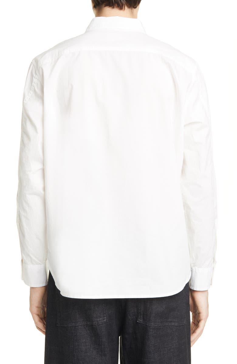 Eileen Fisher Organic Cotton Poplin Button-Up Shirt, Alternate, color,