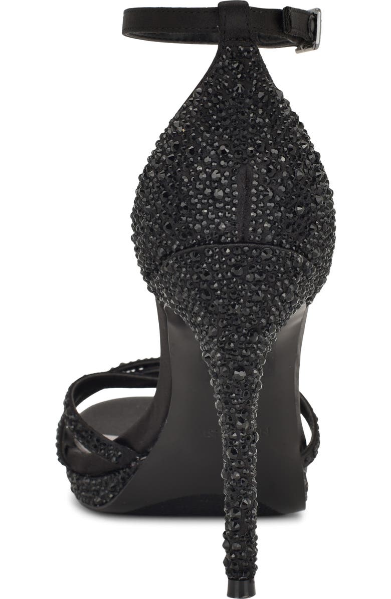 Nine West Lartay Platform Ankle Strap Sandal, Alternate, color, Black