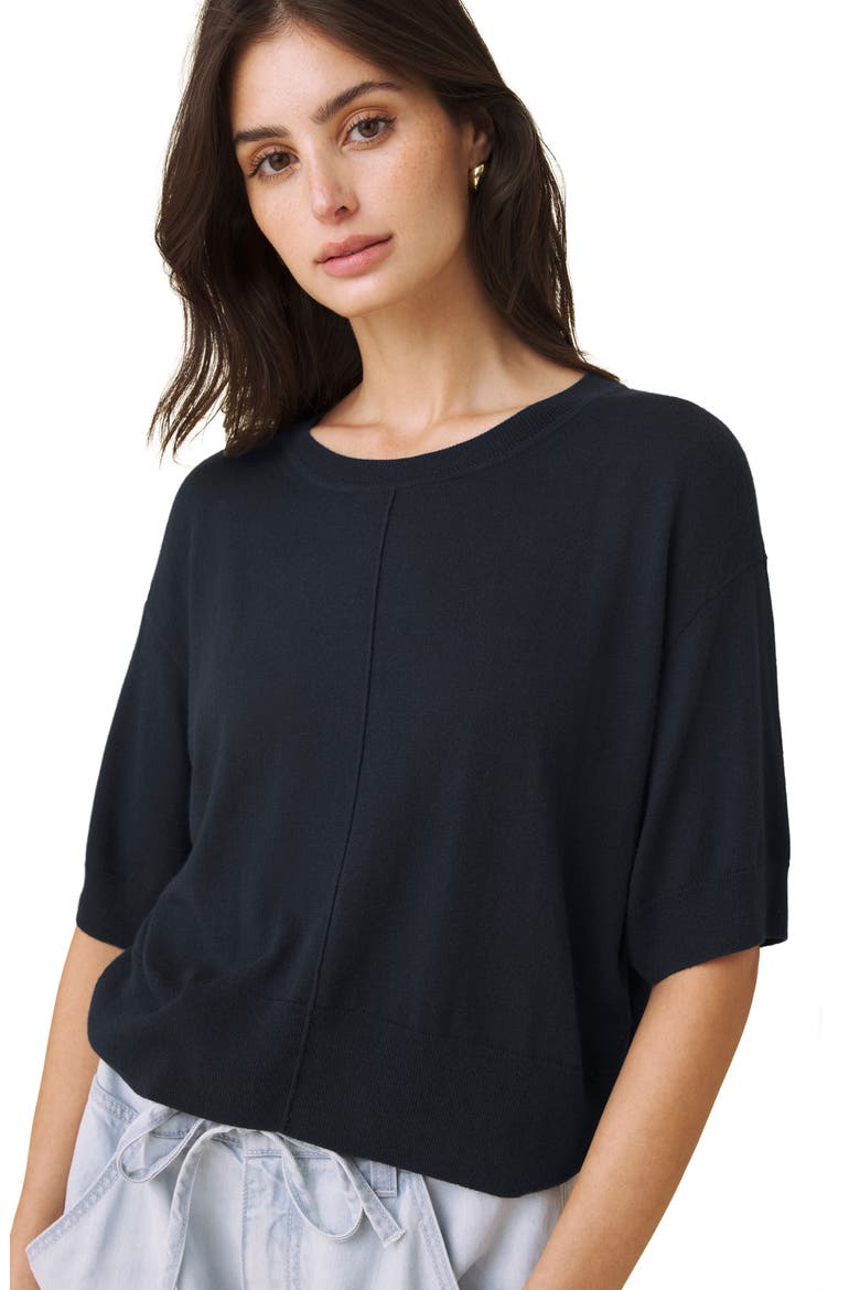 Erica Crewneck Sweater, Alternate, color, NAVY