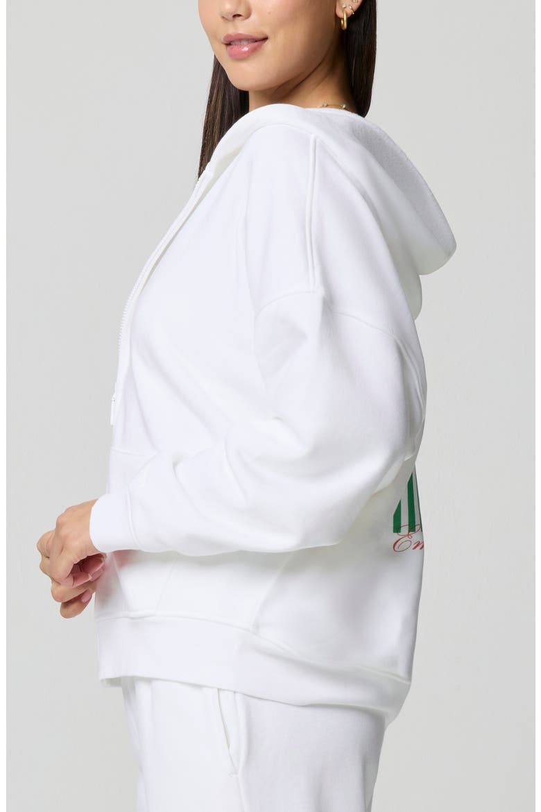 Cozy Crush Forever Embroidered Oversize Graphic Zip Hoodie, Alternate, color, STRAWBERY STRIPE