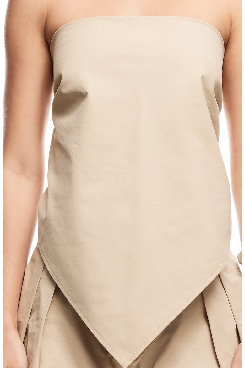 New York Strapless Bandana Top, Alternate, color, CAMEL