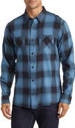 TravisMathew Cloud Plaid Flannel Button-Up Shirt