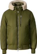 Mackage August Genuine Shearling Trim Down Bomber Jacket