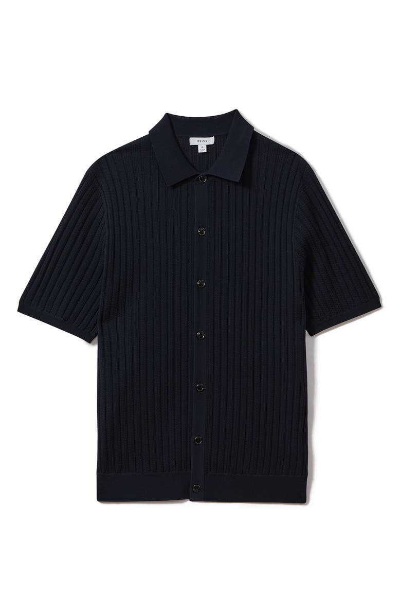 Reiss Murray Short Sleeve Cardigan, Alternate, color, 