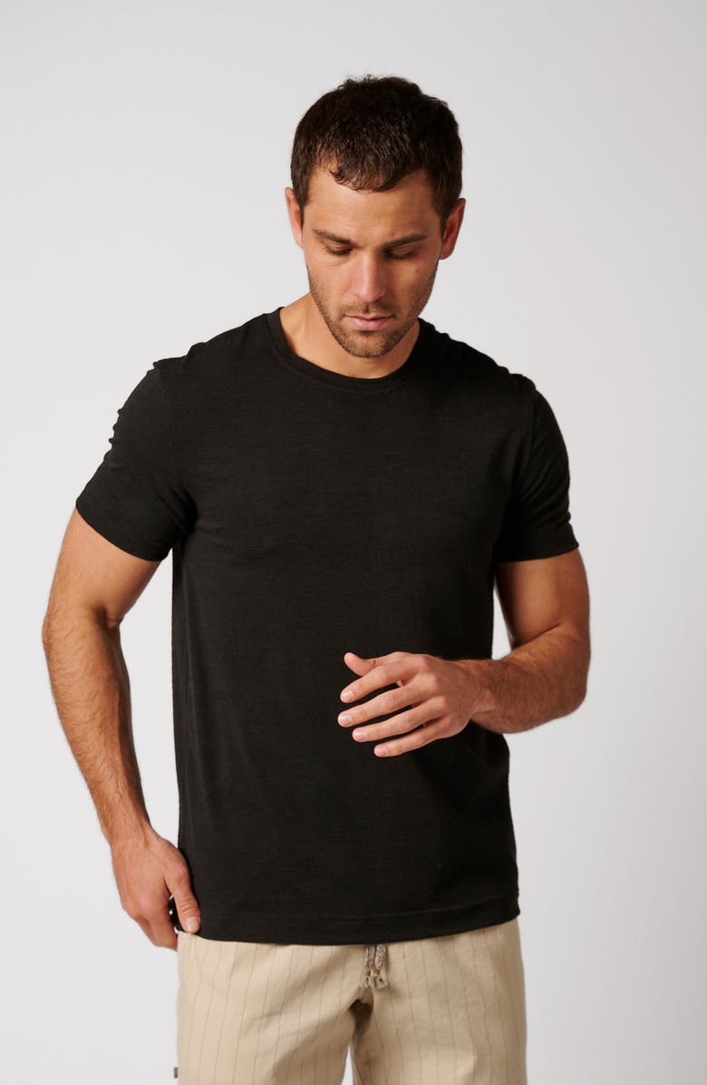 LEISURE LAB Everyday T-Shirt, Alternate, color, Matte Black