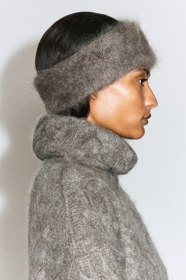 Brushed-wool Headband, Alternate, color, TAUPE
