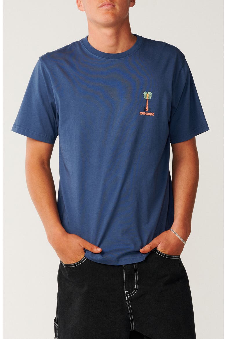 Pacific Rinse Cotton Graphic T-Shirt, Main, color, LIGHT NAVY