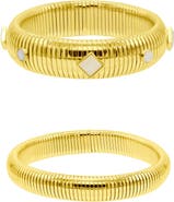 Adornia Set of 2 Omega Stretch Bracelets