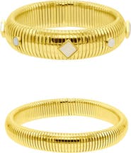 Adornia Set of 2 Omega Stretch Bracelets