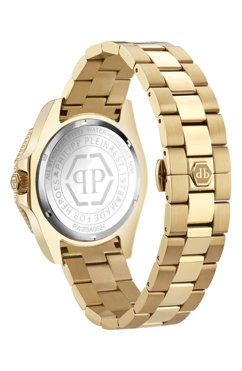 PHILIPP PLEIN Aquastorm Bracelet Watch, 44mm, Alternate, color, Ip Yellow Gold