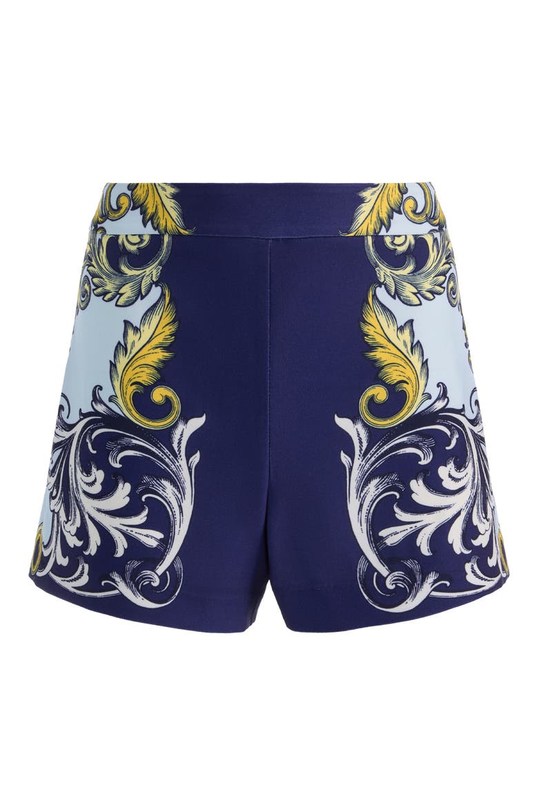 Hera Baroque Print Shorts, Alternate, color, ANTIQUE SCROLL