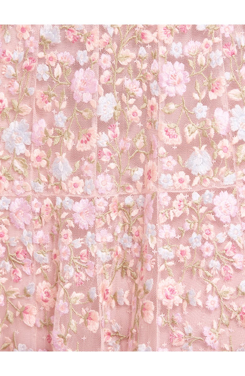 Needle & Thread Sylvia Rose Long Sleeve Ankle Gown, Alternate, color, Peony Pink/Bright