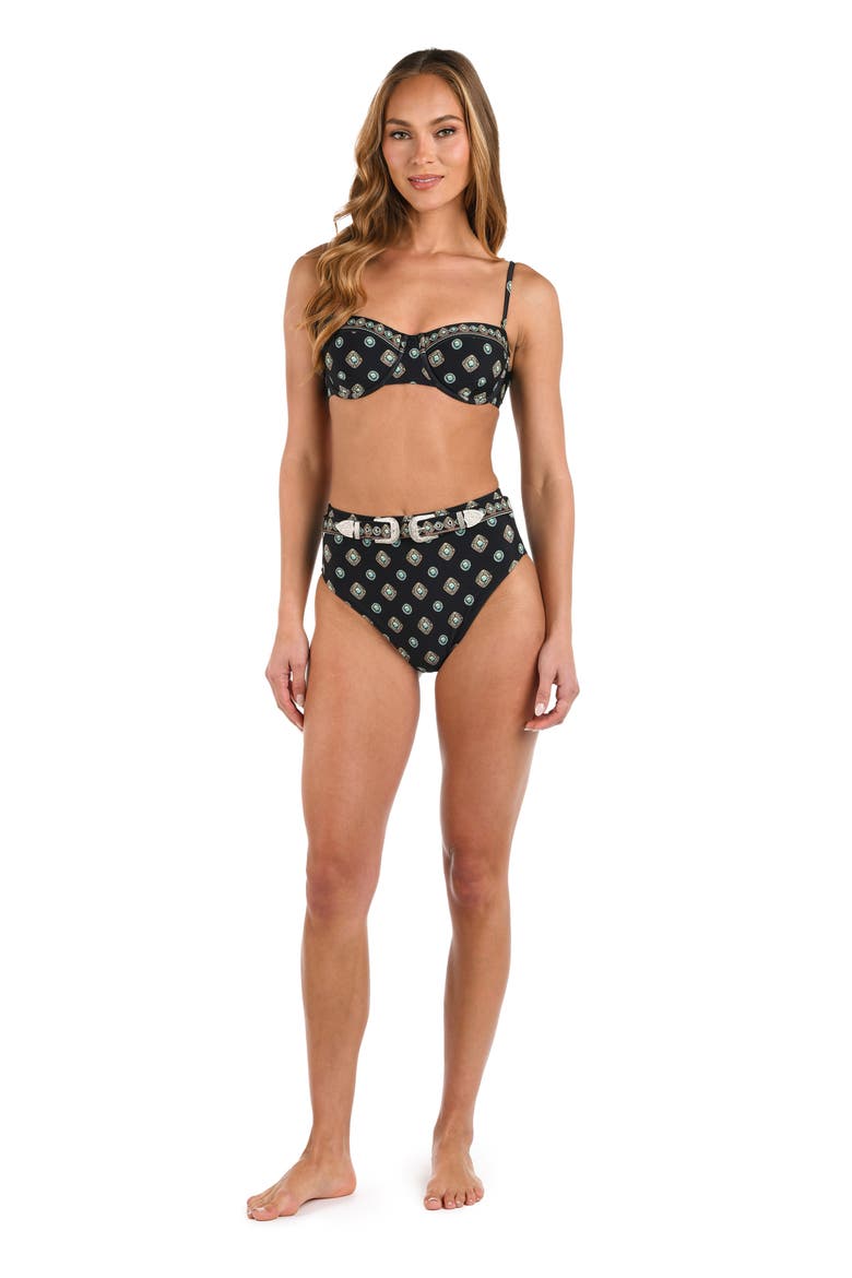 Vanessa Southwestern Bikini Bottoms, Alternate, color, BLACK