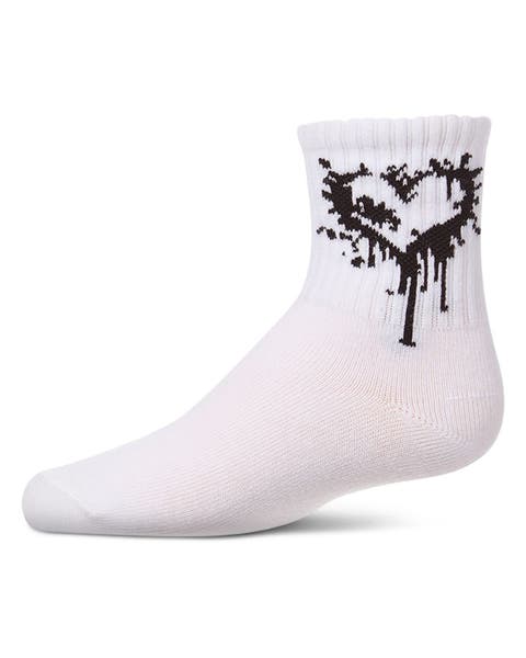 Dripping Heart Novelty Crew Sock (Toddler, Little Kid & Big Kid)