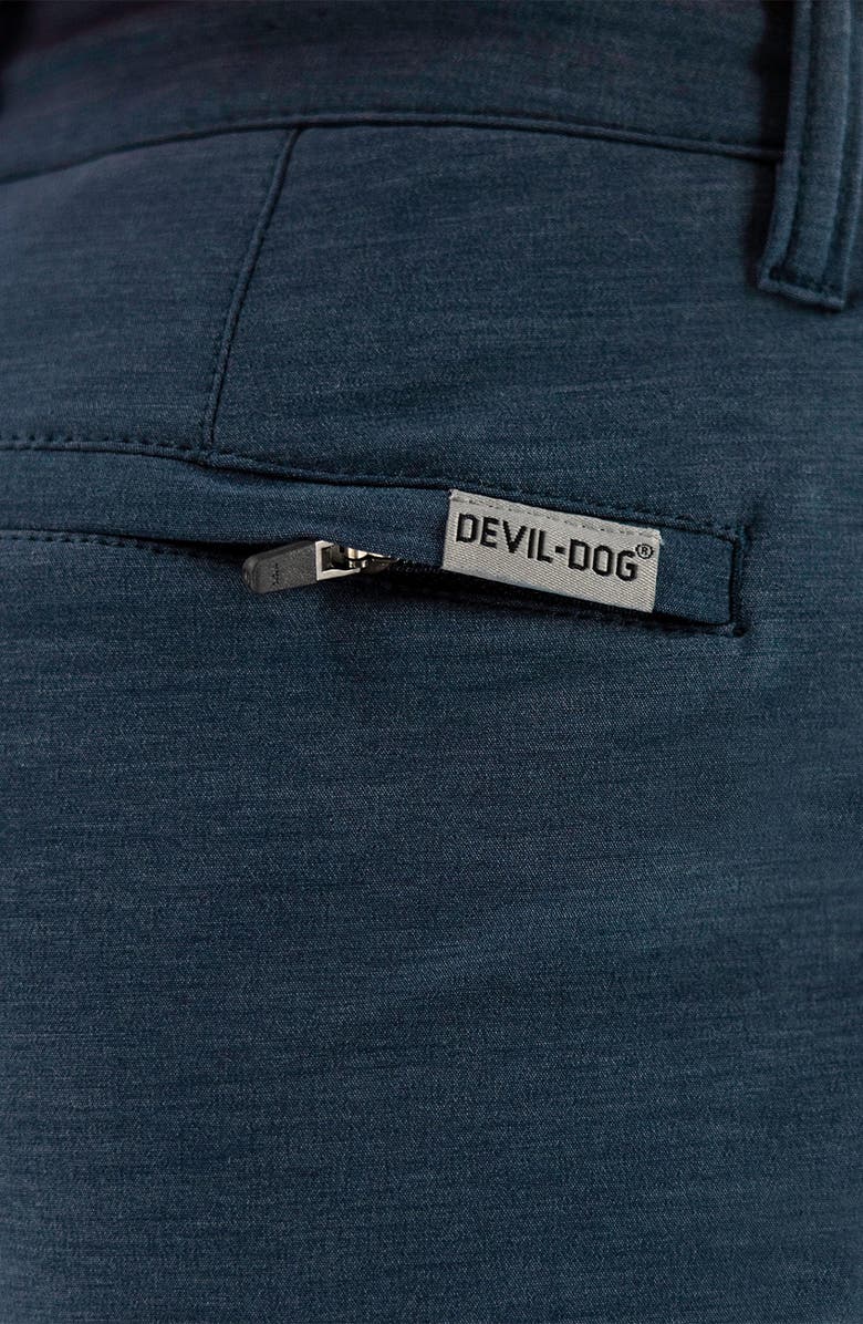 Devil-Dog Dungarees 6-Inch Hybrid Chino Shorts, Alternate, color, Navy Blazer