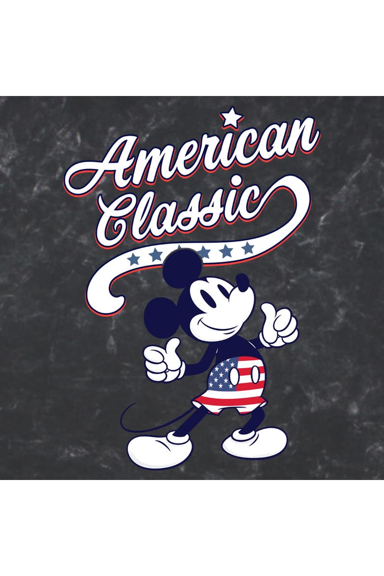 Men's Retro American Classic Short Sleeve Graphic T-Shirt, Alternate, color, Black